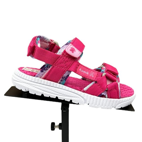 Kamik Toddler Girls Adjustable Strappy Sandals Size 7 Pink Lightweight & Comfy - Picture 14 of 14
